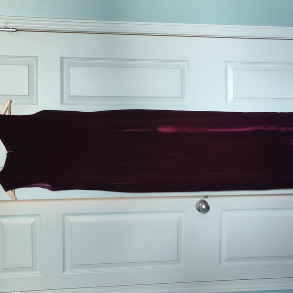 Ruby red velvet holiday party dress US 6 - Picture 2 of 8